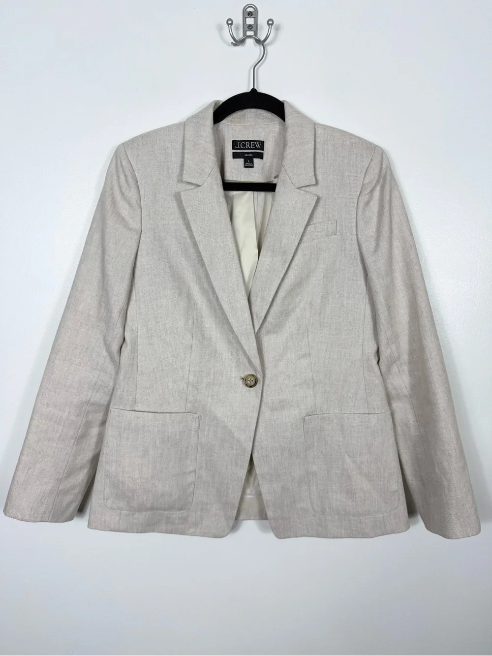 J. Crew Helena blazer in stretch linen blend Size 8 BX793